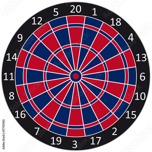 Dartscheibe abstrakt