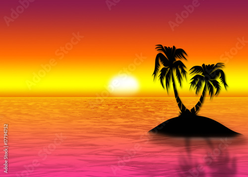 Fototapeta Naklejka Na Ścianę i Meble -  Beautiful sea background  rising sun