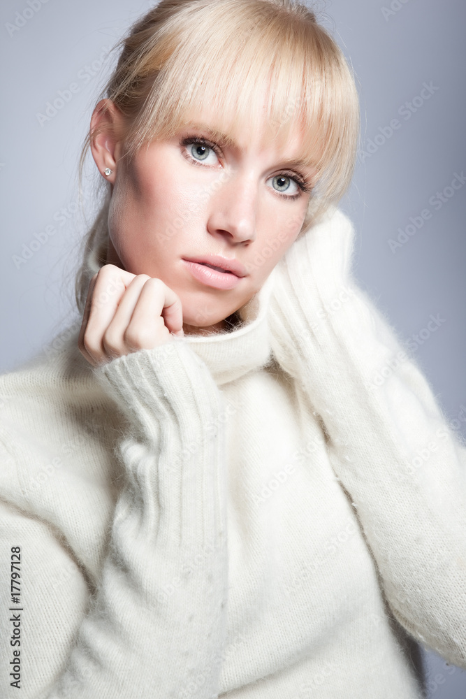 Beautiful caucasian winter woman Beautiful caucasian winter woman
