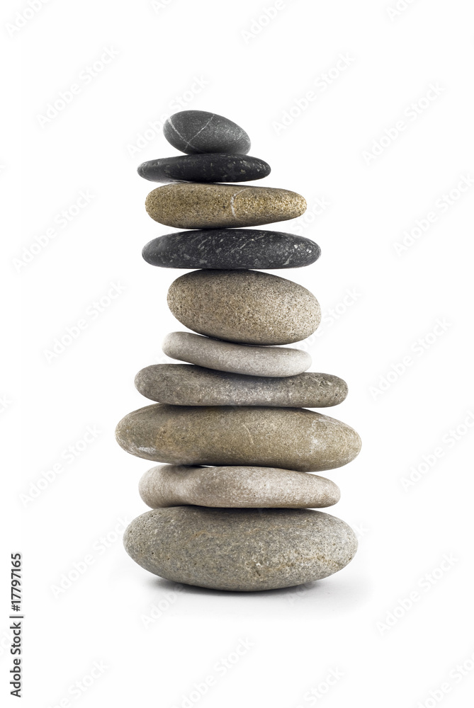 Tall Balanced stone stack or tower Tall Balanced stone stack or tower