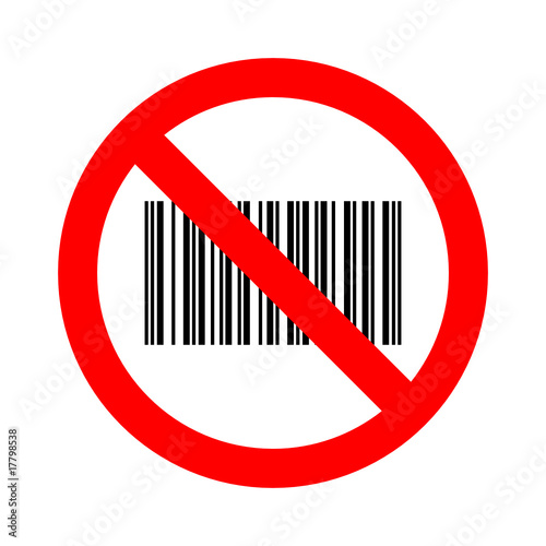 verbotsschild barcode-scanner