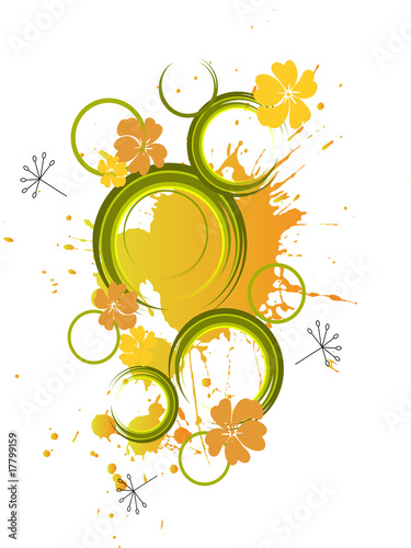 abstrakter floraler hintergrund