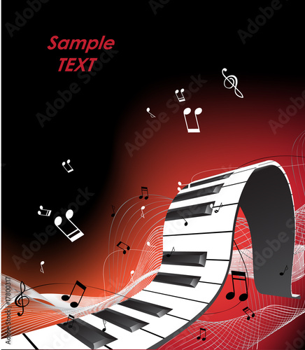 abstract piano keyboard