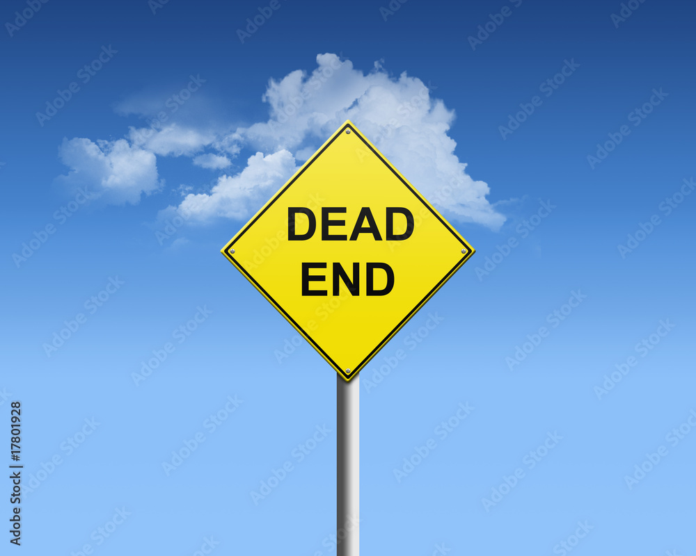 Naklejka premium dead end sign