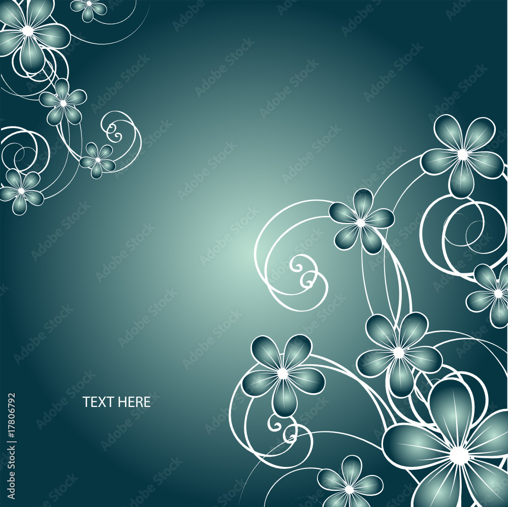 Abstract flowers background with place for your text Abstract flowers background with place for your text
