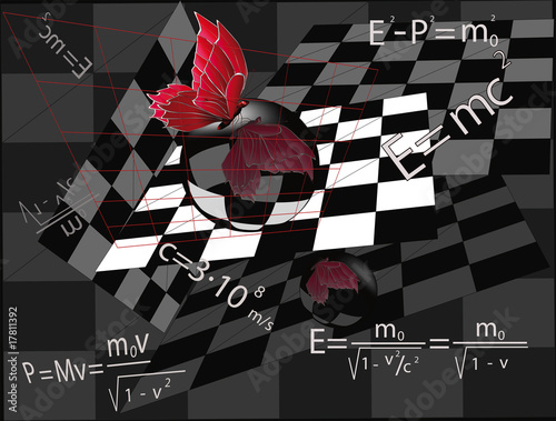 red butterfly a mirror sphere chess and mathematics