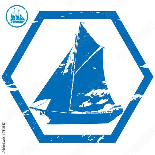 Ship stamps concept