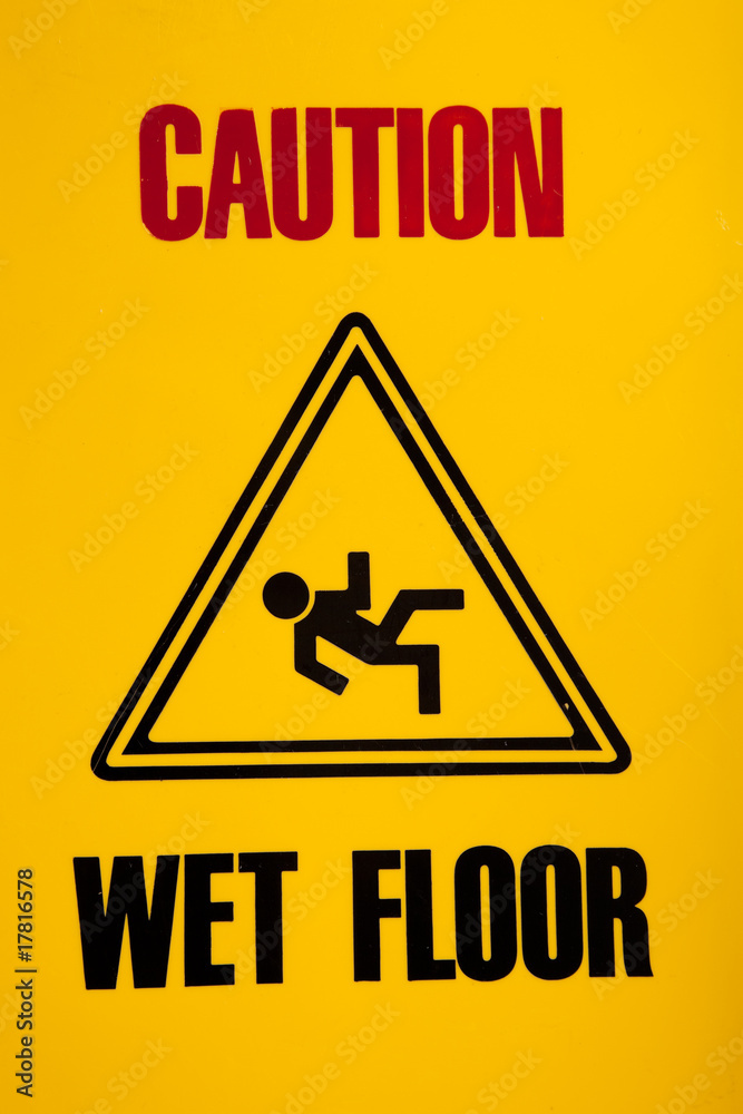 Wet floor sign