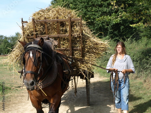 Jeune femme à la campagne