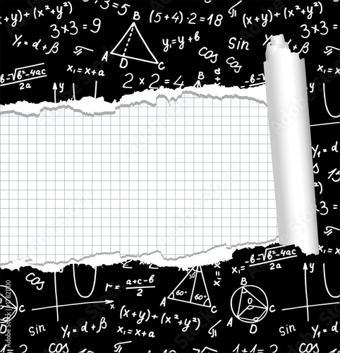 Algebra. Geometry. Abstract background.