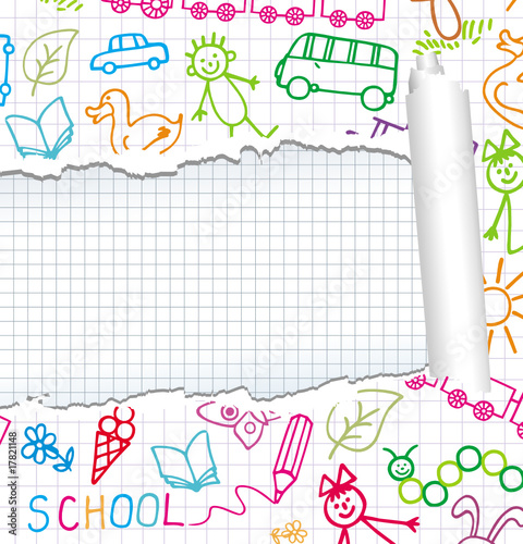 Children's background. Vector.