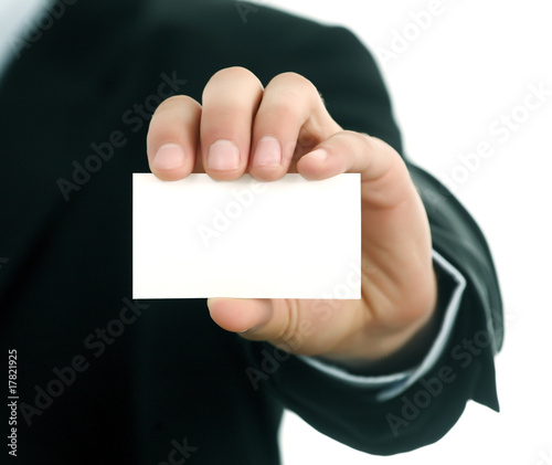 BUSINESS CARD IN MEN Hand