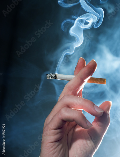 HAND CIGARETTE SMOKE