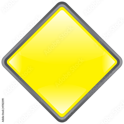 Panneau Losange (vierge) -- Blank Signpost (blank)