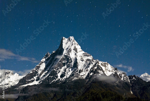 Macchapucchare Peak at night,Nepal