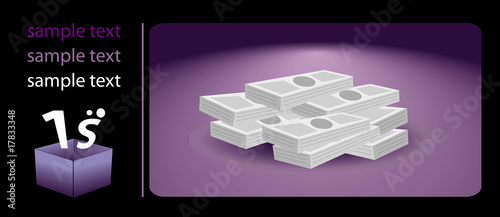 Vector template of the flyer to the casino