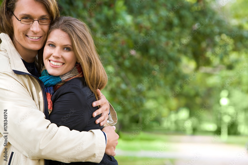 Naklejka premium Man and woman