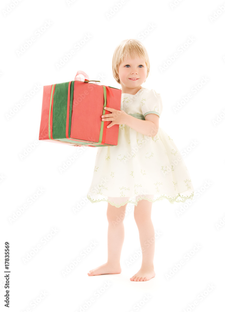 girl with gift box