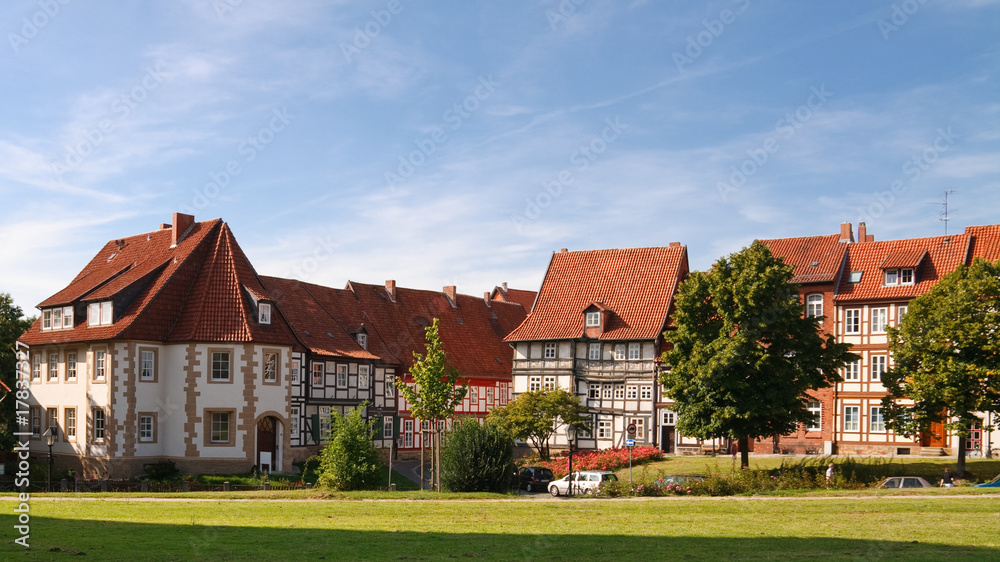 Half-Timbered Houses in Hildesheim, Germany Half-Timbered Houses in Hildesheim, Germany