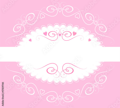 Wallpaper Mural Beautiful pink frame Torontodigital.ca