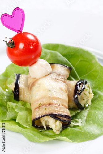 canape with eggplant photo