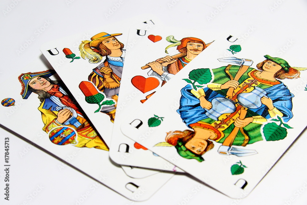 Naklejka premium Kartenspiel