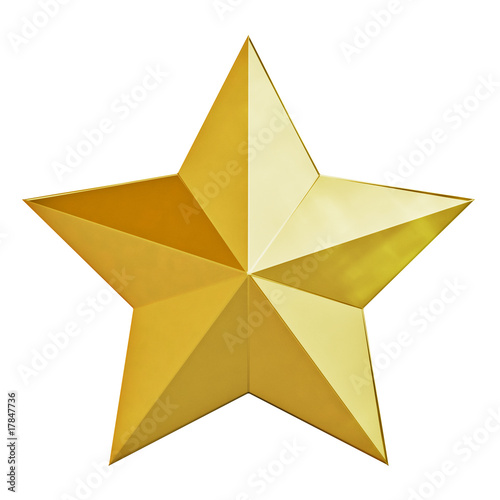 Christmas gold star