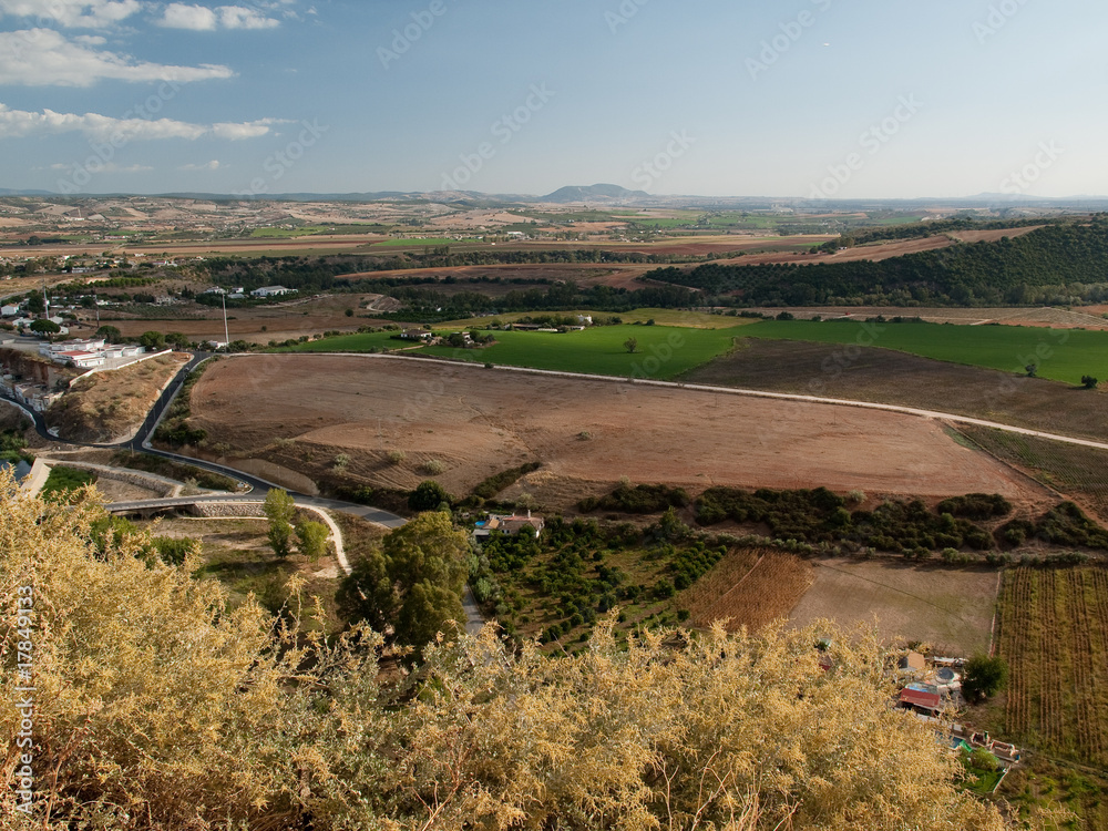 Obraz premium Vue sur la plaine d'Andalousie