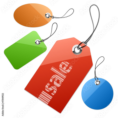 Set of price tags. Vector illustration.