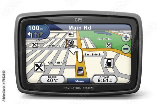 Generic GPS navigation system device (3d illustration)