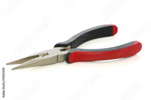 Pliers isolated on white with clipping path