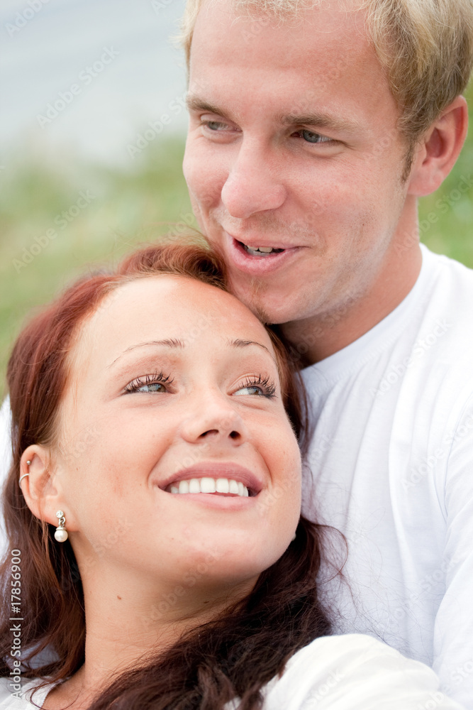 Fototapeta premium happy couple relaxing