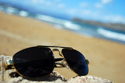 Cool shades on beach