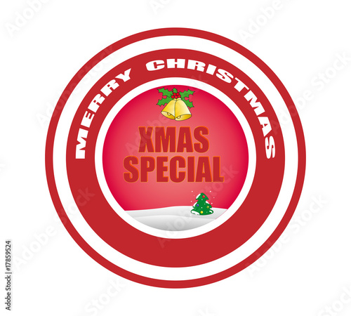 An illustrated symbol that declares a xmas special