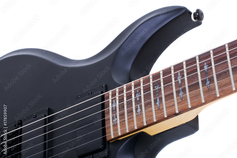 Fototapeta premium electric guitar isolated on white background