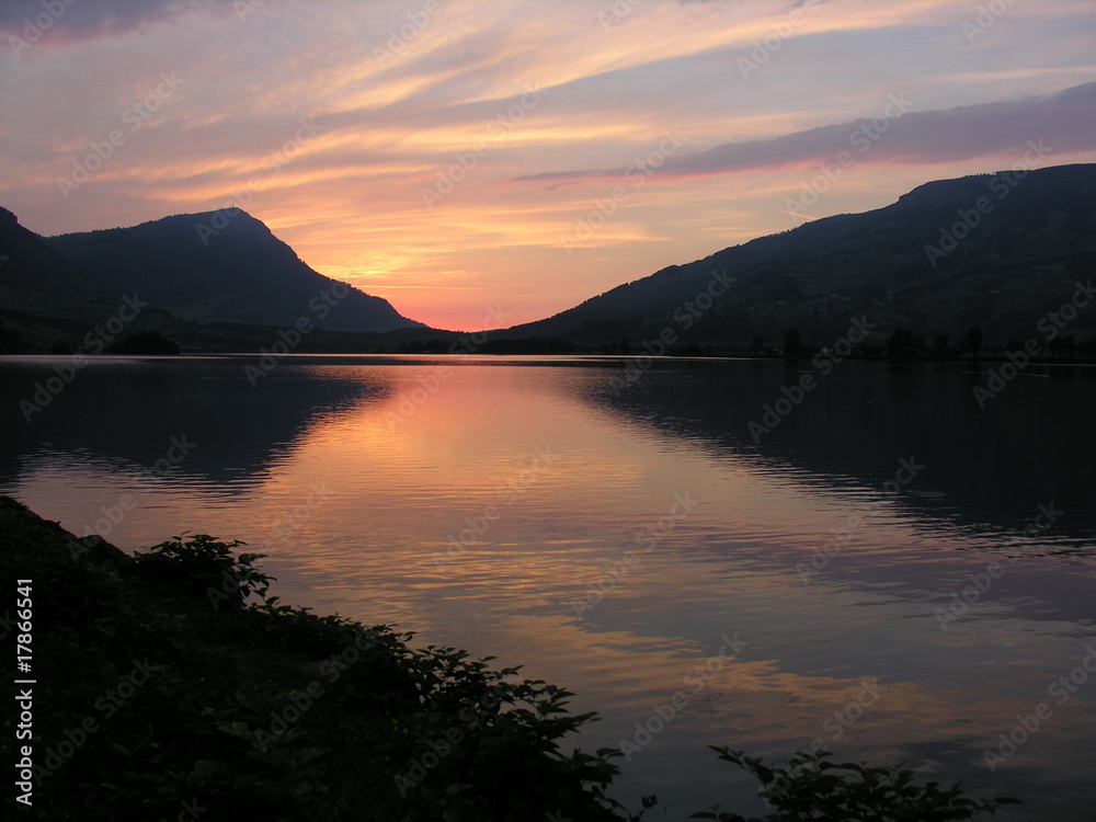 twilight at the lake