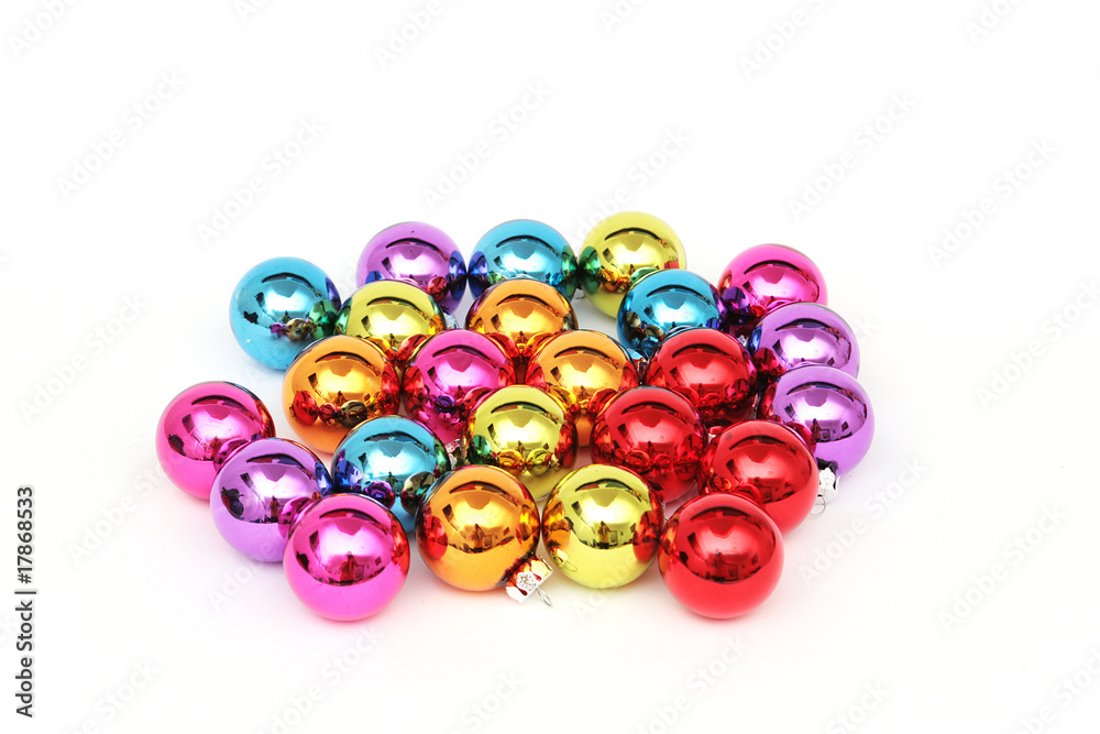 Bunte Weihnachtskugeln Bunte Weihnachtskugeln