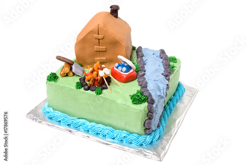 Theme Camping Cake