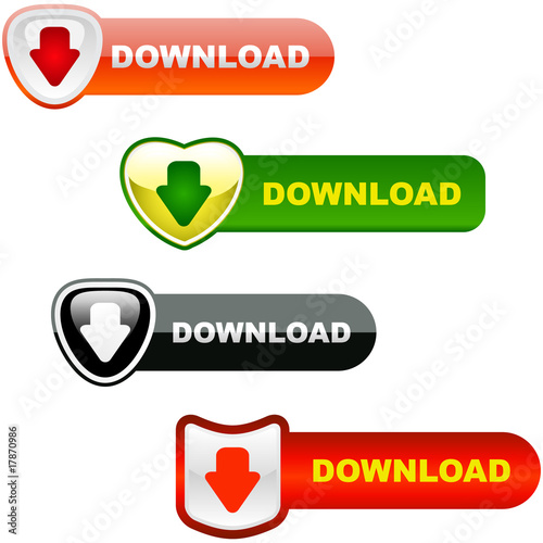 Download icons. Vector set.