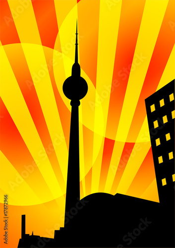 Silhouette Berliner Fernsehturm