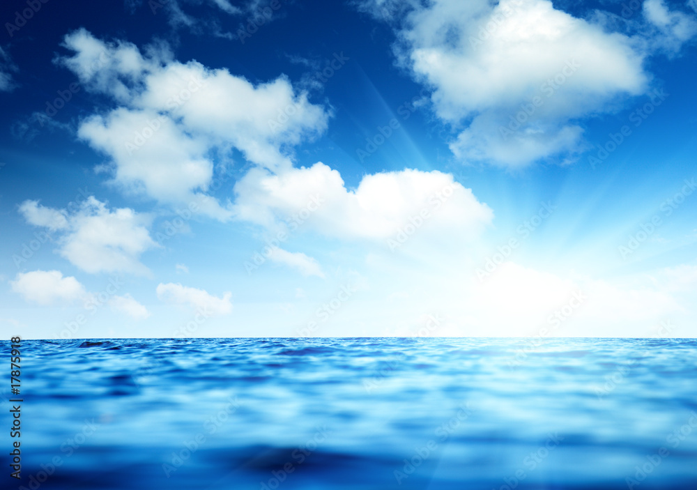 Obraz premium sea and cloudy sky