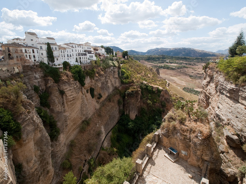 Le village de Ronda coupé en 2 par les gorges