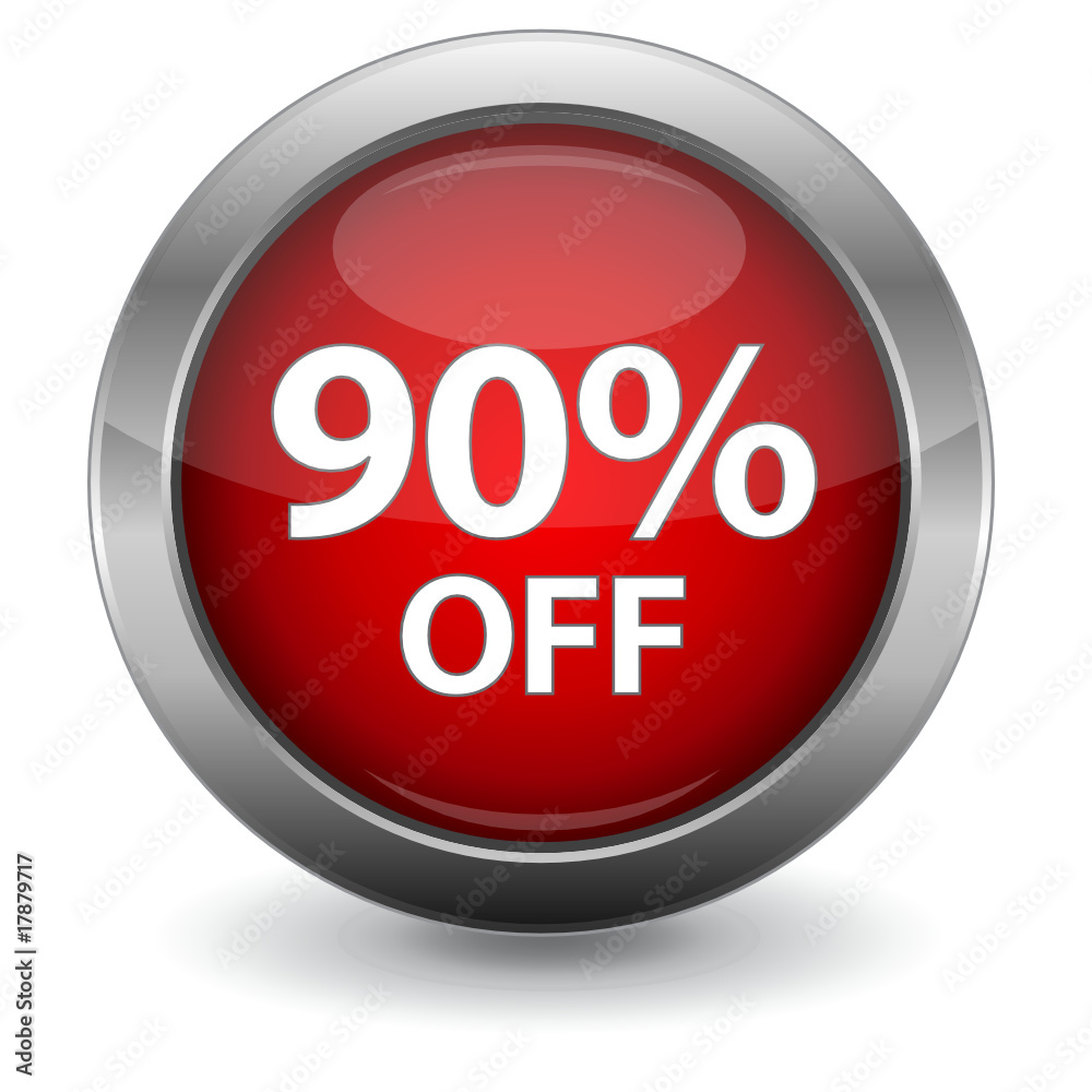 3D Red Sale Button - 90% OFF 3D Red Sale Button - 90% OFF