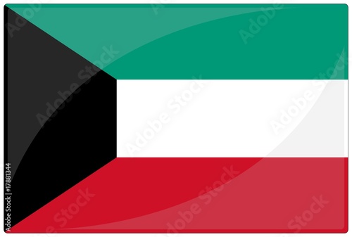 Free Download drapeau glassy koweit kuwait flag - GFXLoad