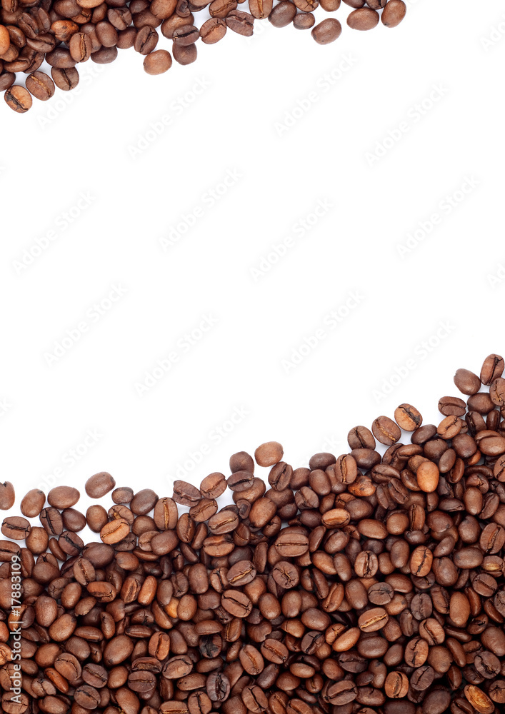 Brown roasted coffee beans Brown roasted coffee beans