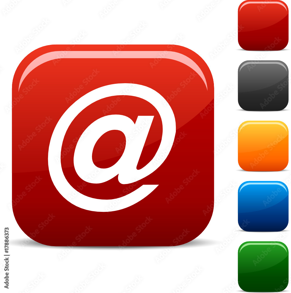 Arroba icon set. Vector illustration. Arroba icon set. Vector illustration.
