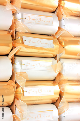 Luxury Christmas crackers photo