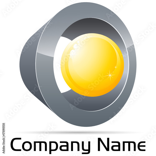 Logo - Silberröhre mit Goldperle