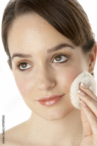 Teenage Girl Applying Make Up