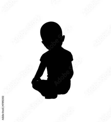Baby Illustration Silhouette